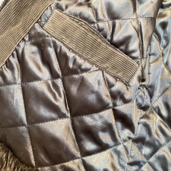 Corduroy Jacket with Fur Trim - Picture 5 of 6